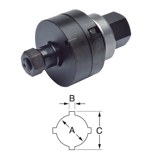 Klauke - Blechlocher Rundlocher 50602420 4-Nut