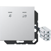 Jung - Abdeckung/Bedienelement für Installationsschalterprogramme Hotelabdeckung AL CU KO5 M 230 mit LED-Einheit 230V