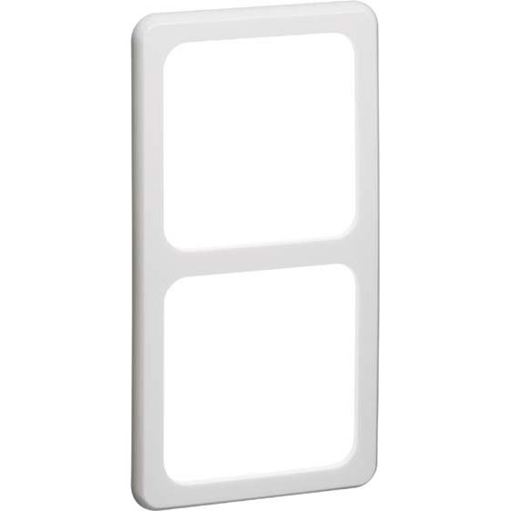 Peha - Abdeckrahmen Rahmen 2-fach ws D 80.672 W waage/senkrecht