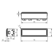 Grothe - Klingeldrücker Klingeltaster KKO 2112 BR