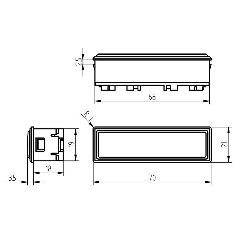 Grothe - Klingeldrücker Klingeltaster KKO 2112 BR