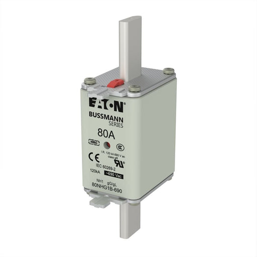 Eaton - Messersicherung Sicherungseinsatz Nieders. 80NHG1B-690 80A AC 690V 120kA − 3 Stück