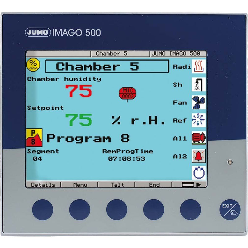 Jumo - Temperaturüberwachungsgerät Mehrkanal-Programmregler 00394875 6x Binäreingang