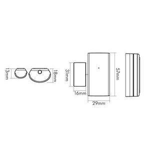 Nobile - Lichtregelsystemkomponente Fenster-/Türkontakt 9109011006 Sensor BT