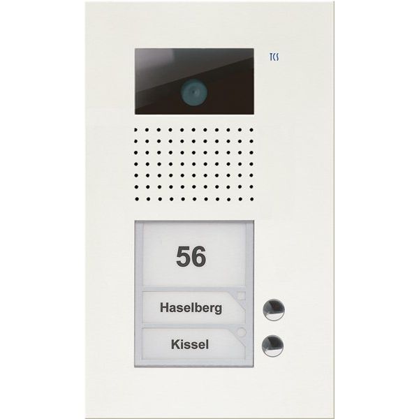 TCS Tür Control - Türstation für Türkommunikation Video color Außenstation V AVU14020-0019 PUK 2 Tasten 1-spalt
