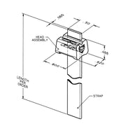 HellermannTyton - Kabelbinder ELTY Kopf ELTYK-POM-BK-Q1 schwarz