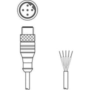 Leuze - Konfektioniertes Sensor-Aktor-Kabel Verbindungsleitung KB IBS-2000-SA