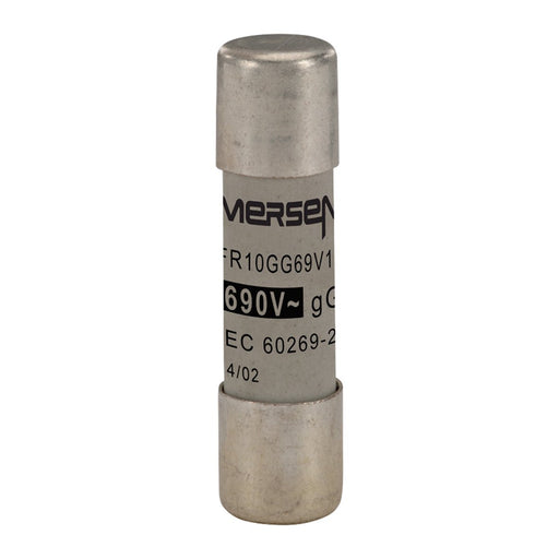 Mersen - Zylindrische Sicherung Sicherungseinsatz zyl. FR10GG69V16 10x38 gG 16A/690V − 10 Stück