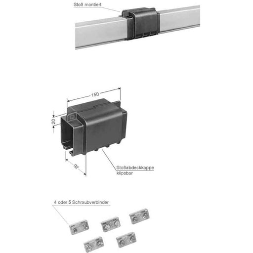 Vahle - Zubehör/Ersatzteile für Schienenverteiler Stosschraubverbinder VBS 5 (VE1Paar)