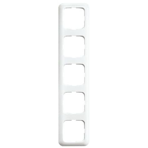 Busch-Jaeger - Abdeckrahmen Rahmen 5-fach 2515-214 aws, senk.+ waager