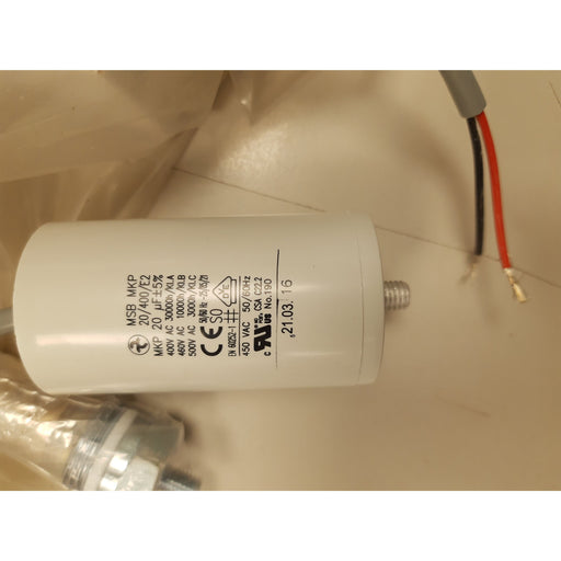 Muecap - Kondensator Motorkondensator MSB MKP 20uF-400V bi-polar.Kabel 350mm