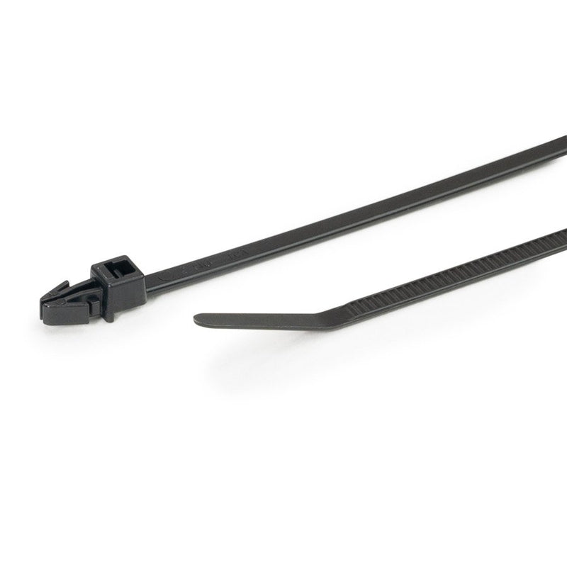 HellermannTyton - Kabelbinder Befestigungsbinder T30RSF-PA66-NA 158x3,6 Spreizanker − 500 Stück