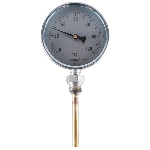 Jumo - Messgerät für Temperatur und Klima Bimetallthermometer Kl.1,5 80000103 0-120°C, EB-L 100mm