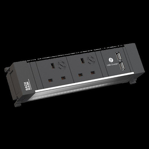 Bachmann - Mehrfachsteckdose Einbausteckdose 916.100 2xUK 1xUSB Cha