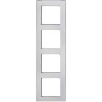 Peha - Abdeckrahmen Rahmen 4-fach D 20.674.241.022 Glaseffekt eis-rws