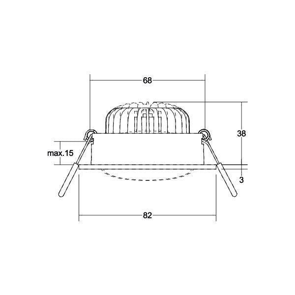 Brumberg Leuchten - Downlight/Strahler/Flutlicht LED-Einbaustrahler 230V 41479173