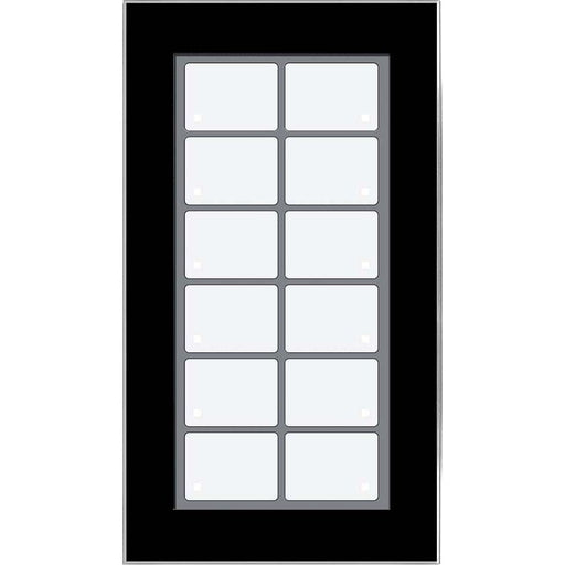 Issendorff - Bussystem-Tastsensor Glas-Tastenfeld LCN - GT12B schwarz m. 12 Tasten − 1 Stück