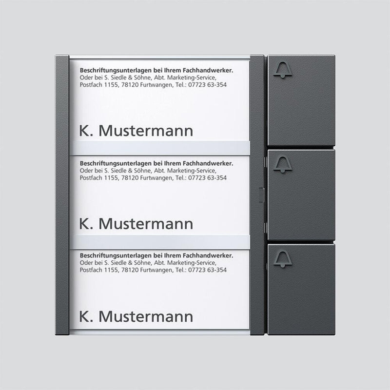 Siedle&Söhne - Funktionsmodul für Türkommunikation Bus-Tasten-Modul BTM 650-03 DG dgr/gli − 1 Stück