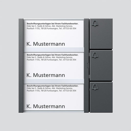 Siedle&Söhne - Funktionsmodul für Türkommunikation Bus-Tasten-Modul BTM 650-03 DG dgr/gli − 1 Stück