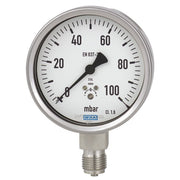 Wika Wiegand - Rohrfedermanometer KapsFedMano 632.50.160 VA 4647110 0..2,5mbar1/2NPTunt
