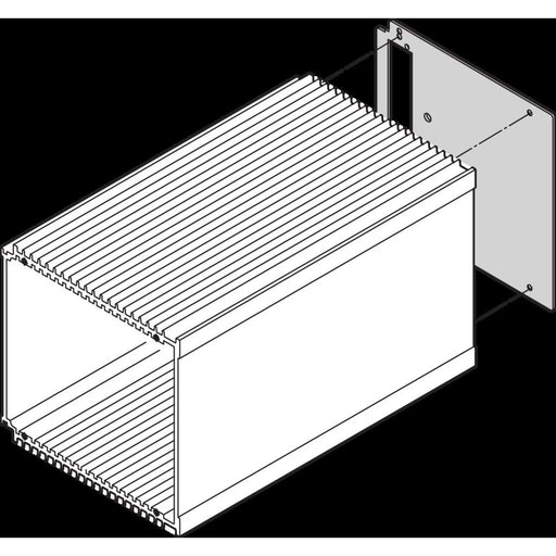 Schroff - Seiten-/Rückwand (Schaltschrank) Rückwand 30809642 HF-Kassette 10TE