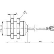 Schmersal - Positionsschalter mit getrenntem Betätiger Sicherheits-Sensor BNS 303-11ZG-ST