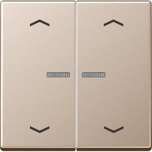 Jung - Abdeckung/Bedienelement für Installationsschalterprogramme Wippe Symb. Pfeile 2-f bel A 595 KO5 MP CH champagner