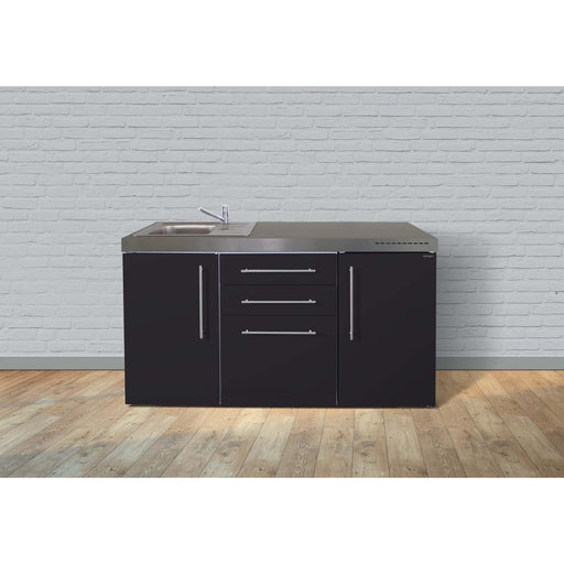 Stengel - Mini-Küche Miniküche Premiumline MPGSSM160KSGSGKFreBl Schwarz matt