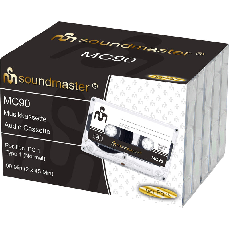 Soundmaster - Speichermedium analog Eisenmusikkasette 5erPack MC905P gr gr − 6 Stück