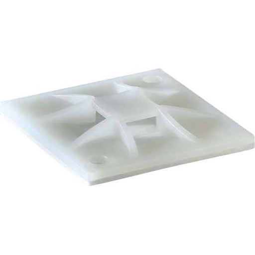 HellermannTyton - Befestigungssockel und -element für Kabelbinder Montagesockel QM20-PA66-NA-C1 20x20mm natur − 100 Stück