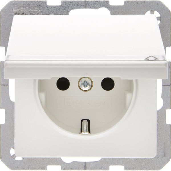 Berker - Steckdose SCHUKO-Steckdose 47526089 m.Klappdeckel