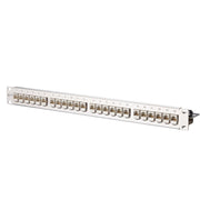 Metz Connect - Patchpanel Kupfer Patchfeld C6Amodul 24Port 130B11P1-E 1HE, 180 Edelstahl