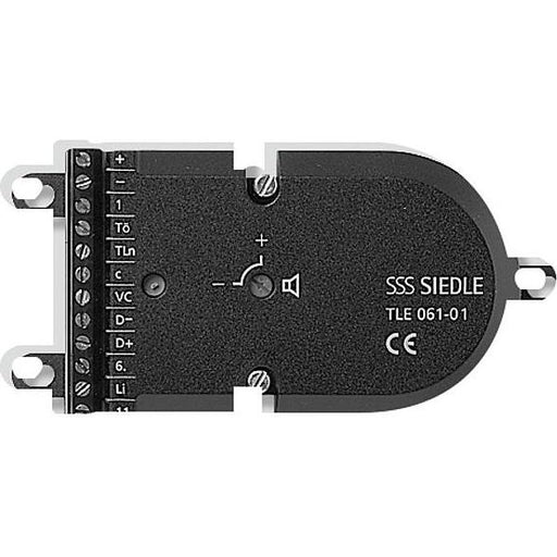 Siedle&Söhne - Türstation für Türkommunikation Türlautsprecher TLE 061-01 für 1+n-Technik, sw