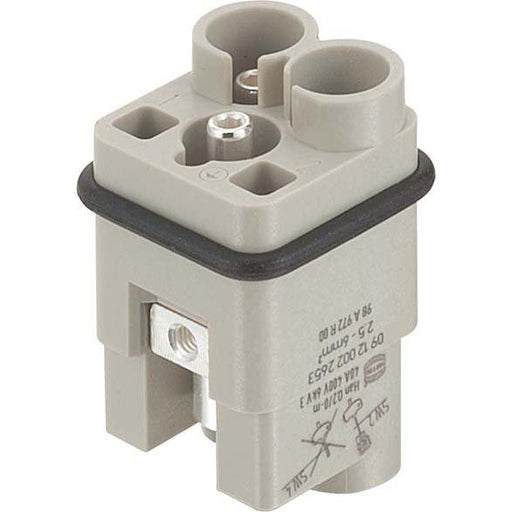 Harting - Kontakteinsatz für Rechtecksteckverbinder Steckverbinder-Gehäuse 09120022655 Han Q 2/0-sti 1,5qmm