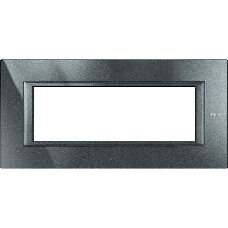 Legrand (BT) - Abdeckrahmen Axolute Rahmen 6-Modul HA4806HS alu schwarz