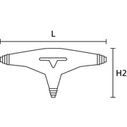 HellermannTyton - Verbindungs- und Abzweigmuffe (-garnitur) Verbindungsmuffe T-3 / SF-PUR-BK 5x50-5x16
