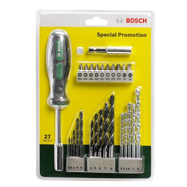 Bosch - Werkzeugset Bohrer- und 2607017201 Schrauberbit-Set