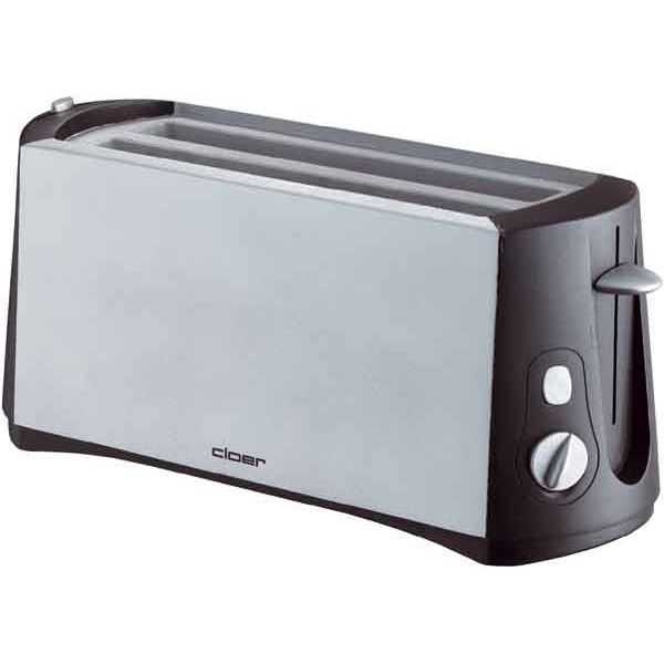 Cloer - Toaster 3710 sw/metall matt 4 Scheiben