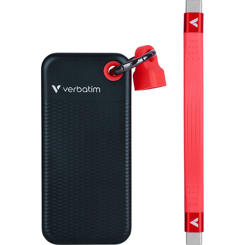 Verbatim - Speichermedium digital SSD 1TB USB 3.2 Typ-C 32192 Pocket, sw-rot