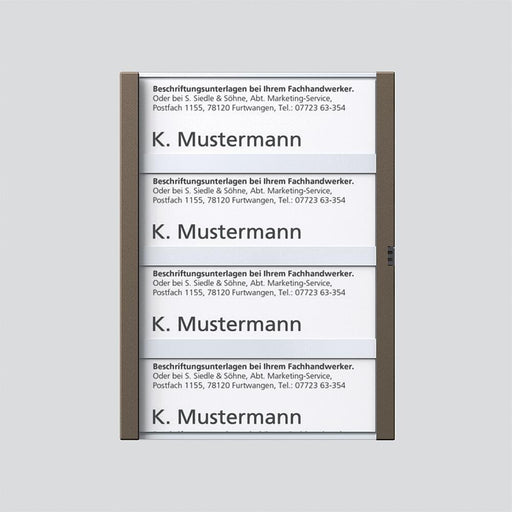 Siedle&Söhne - Zubehör/Ersatzteile für Türkommunikation Namensschild Bernst-Glim 200029962-00 f. TM612-4/BTM650-06