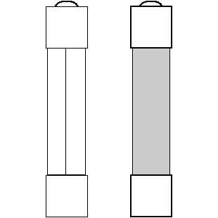 Eska - Zylindrische Sicherung G-Sicherungseinsatz 5x25mm 528.021 M 2,5A m.Kennmelder − 10 Stück
