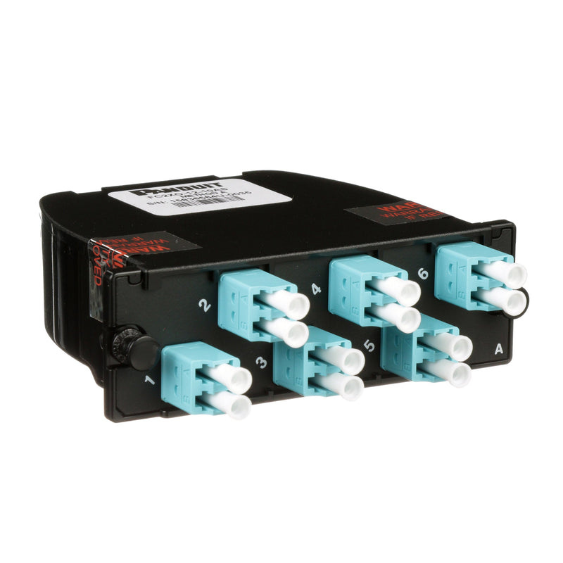 Panduit - Patchpanel LWL MTP-Kassette FC2XO-12-10AS 6xLC duplex OM3 A