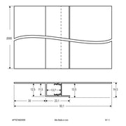 EVN Lichttechnik - Mechanisches Zubehör/Ersatzteile für Leuchten Trockenbauprofil APTB7AM200W inkl. Abdeckung