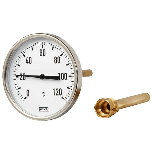 Wika Wiegand - Bimetall-Thermometer Bim.-Therm.50.20.063 St 12012891 0..120° CL2 L40x9mm