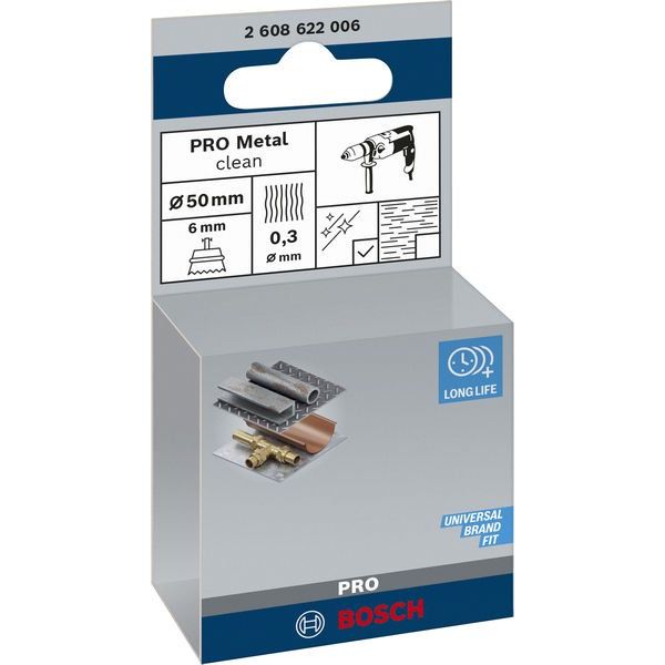 Bosch - Rotierende Drahtbürste PRO Metal clean 2608622006 Topfbürste gerader
