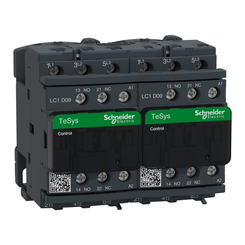 Schneider Electric - Schützkombination Wendeschütz LC2D09E7 9A 48VAC