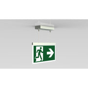 RP-Technik - Sicherheitsleuchte LED-Rettungszeichenleuchte AGDC009-E ZB, Edelstahloptik