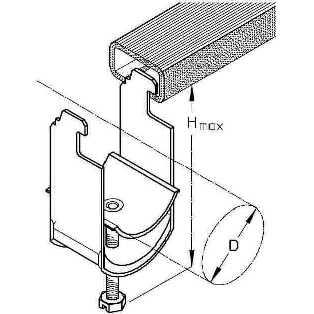 PohlCon (Puk) - Bügelschelle Kabelschelle 48 B