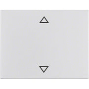 Berker - Abdeckung/Bedienelement für Installationsschalterprogramme Wippe Alu 14057103 Symbol Pfeile