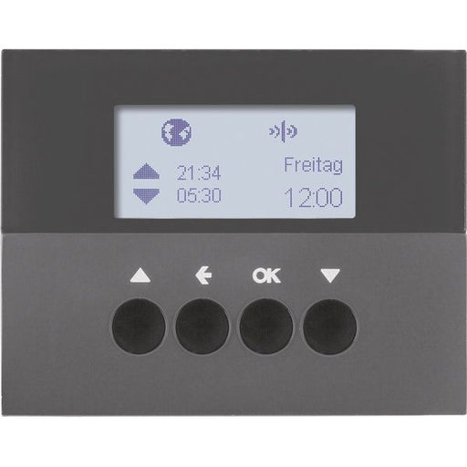 Berker - Bussystem-Zeitschaltuhr KNX-Funk Jalousieschaltuhr 85745175 anthrazit matt